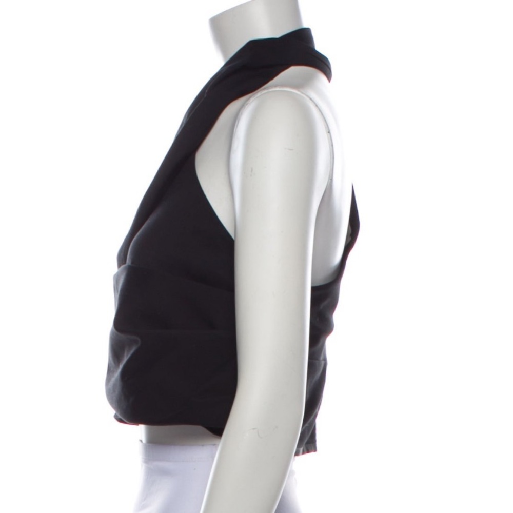 Tibi Black Wrap Vest - Picture 2 of 8